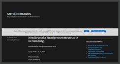 Desktop Screenshot of gutenbergblog.de