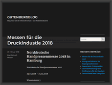 Tablet Screenshot of gutenbergblog.de